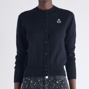 NWT Isabel Marant Étoile Mona Embroidered Cardigan Black 36